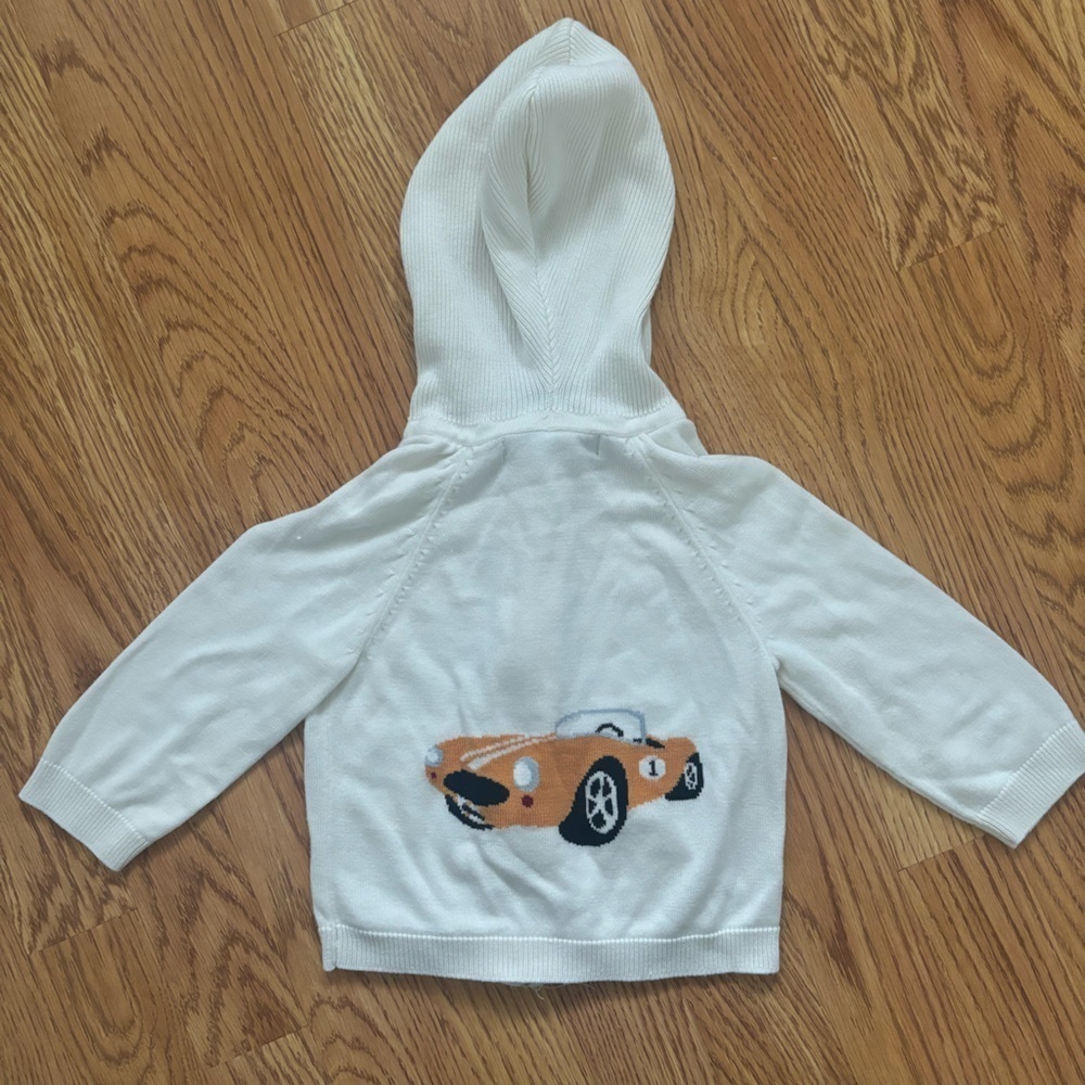 Amber Hagen organics yellow car cardigan 2T